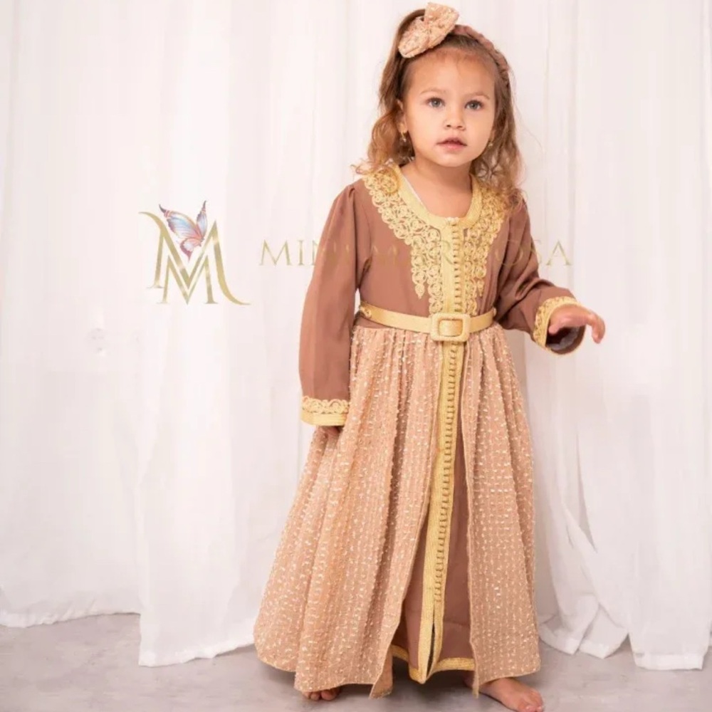 Eid Caftan Mini Mariposa with belt